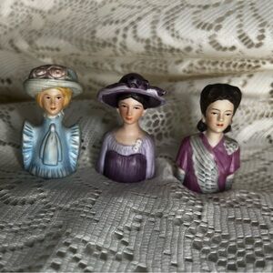 Vintage Avon Porcelain Lady Figurines Set